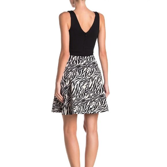 Love...Ady Colorblock Zebra Skater Dress - Picture 2 of 6